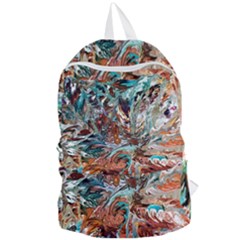 Pour Blend  Foldable Lightweight Backpack by kaleidomarblingart