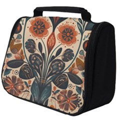 Flower Leaves Floral Full Print Travel Pouch (big) by pakminggu