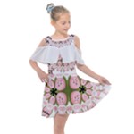 SUKABUMI MOCHI Kids  Shoulder Cutout Chiffon Dress
