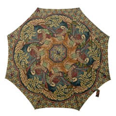 Wings-feathers-cubism-mosaic Hook Handle Umbrellas (large)