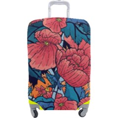 Flower Classic Japanese Art Luggage Cover (large) by Cowasu