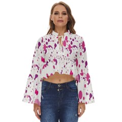 Blot-01  Boho Long Bell Sleeve Top by nateshop