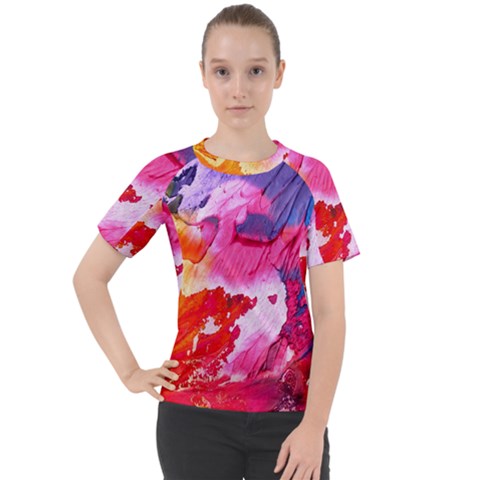 Colorful-100 Women s Sport Raglan T-shirt by nateshop
