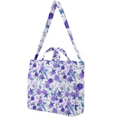 Violet-01 Square Shoulder Tote Bag by nateshop