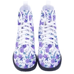 Violet-01 Kid s High-top Canvas Sneakers by nateshop
