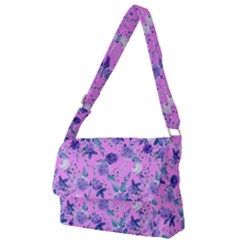 Violet-02 Full Print Messenger Bag (l) by nateshop