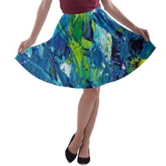 Painting-01 A-line Skater Skirt by nateshop