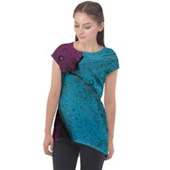 Plumage Cap Sleeve High Low Top by nateshop