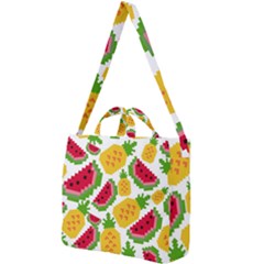 Watermelon -12 Square Shoulder Tote Bag by nateshop