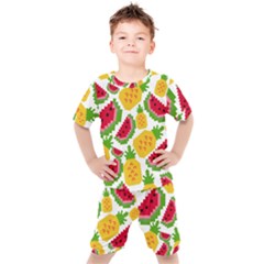 Watermelon -12 Kids  T-shirt And Shorts Set by nateshop