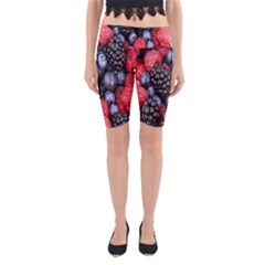 Berries-01 Yoga Cropped Leggings by nateshop