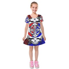 The Grateful Dead Kids  Short Sleeve Velvet Dress