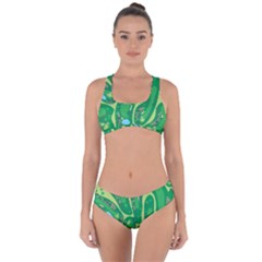 Golf Course Par Golf Course Green Criss Cross Bikini Set by Cowasu