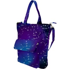 Realistic Night Sky With Constellations Shoulder Tote Bag by Cowasu