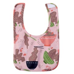 Japanese Street Food Soba Noodle In Bowl Pattern Baby Bib by Bedest