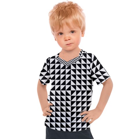 Optical-illusion-illusion-black Kids  Sports T-shirt by Bedest