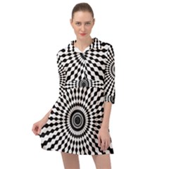 Starburst-sunburst-hypnotic Mini Skater Shirt Dress by Bedest