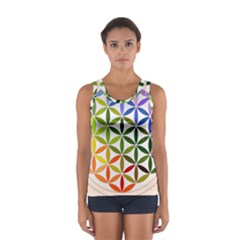 Mandala Rainbow Colorful Sport Tank Top  by Bedest