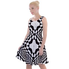 Tile-repeating-pattern-texture Knee Length Skater Dress