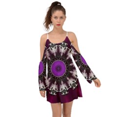 Kaleidoscope-round-circle-geometry Boho Dress