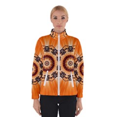 Abstract-kaleidoscope-colorful Women s Bomber Jacket