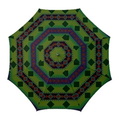 Background-batik 01 Golf Umbrellas by nateshop