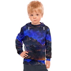 Landscape-sci-fi-alien-world Kids  Hooded Pullover by Bedest