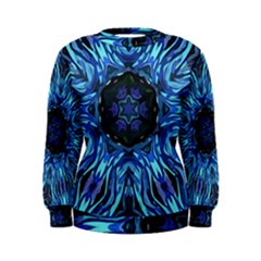 Background-blue-flower Women s Sweatshirt by Bedest