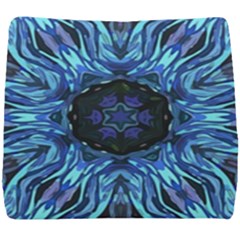 Background-blue-flower Seat Cushion by Bedest