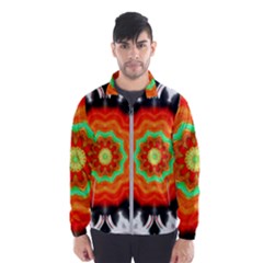 Abstract-kaleidoscope-colored Men s Windbreaker