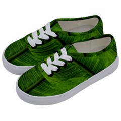 Green-leaf-plant-freshness-color Kids  Classic Low Top Sneakers by Bedest