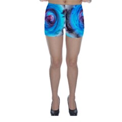 Abstract-kaleidoscope-pattern Skinny Shorts by Bedest