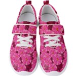 Cherry-blossoms-floral-design Men s Velcro Strap Shoes