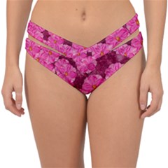 Cherry-blossoms-floral-design Double Strap Halter Bikini Bottoms by Bedest