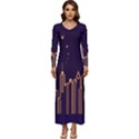 Skyscraper Town Urban Towers Long Sleeve Longline Maxi Dress View1