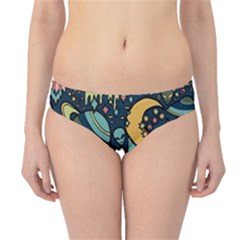 Alien Ocket Space Aesthetic Pattern Hipster Bikini Bottoms by pakminggu