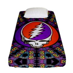 Gratefuldead Grateful Dead Pattern Fitted Sheet (single Size) by Cowasu