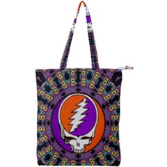 Gratefuldead Grateful Dead Pattern Double Zip Up Tote Bag by Cowasu