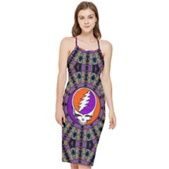 Gratefuldead Grateful Dead Pattern Bodycon Cross Back Summer Dress by Cowasu