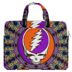 Gratefuldead Grateful Dead Pattern Macbook Pro 16  Double Pocket Laptop Bag  by Cowasu