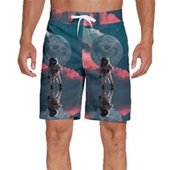 Astronaut-moon-space-nasa-planet Men s Beach Shorts by Cowasu