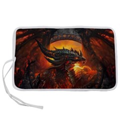 Dragon Fire Fantasy Art Pen Storage Case (s) by Cowasu