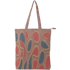 Background-abstract-non-seamless Double Zip Up Tote Bag by Cowasu