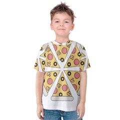 Pizza-slice-food-italian Kids  Cotton T-shirt
