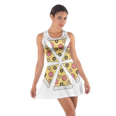 Pizza-slice-food-italian Cotton Racerback Dress