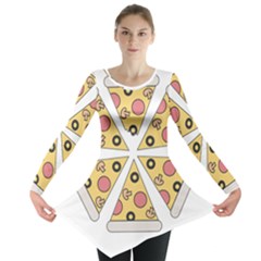 Pizza-slice-food-italian Long Sleeve Tunic 