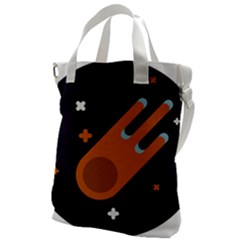 Meteor-meteorite-space-comet Canvas Messenger Bag by Cowasu