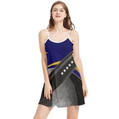 Science-fiction-sci-fi-sci-fi-logo Summer Frill Dress by Sarkoni