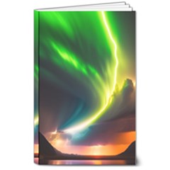 Lake Storm Neon Nature 8  X 10  Softcover Notebook