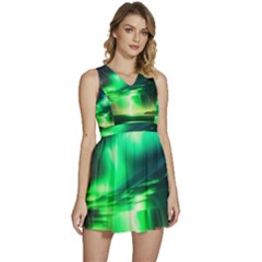 Lake Storm Neon Sleeveless High Waist Mini Dress by Bangk1t